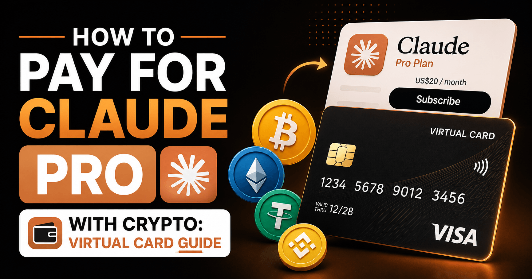 How to Pay for Claude Pro With Crypto: Virtual Card Guide